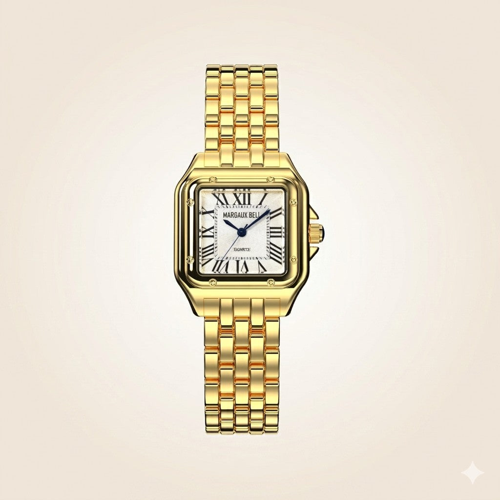 MARGAUX BELL Square Watch — Gold